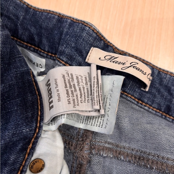 Mavi Distressed Blue Straight Leg Jeans - Picture 5 of 7